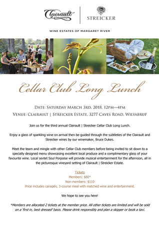 Cellar Club Long Lunch